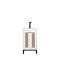 James Martin Vanities Chianti 20in Single Vanity, Glossy White, Matte Black, w/ White Glossy Composite Stone Top E303V20GWMBKWG - alternate 5